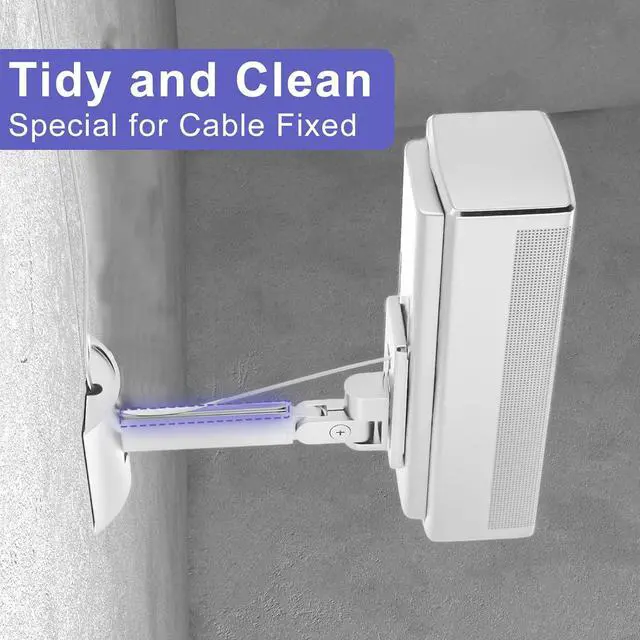 Alt view image 5 of 7 - 2 Pack Speaker Wall Mount Brackets for Bose UB-20, UB-20 Series II, Wall Mount Ceiling Bracket for Lifestyle 600 ST535 ST525 ST520 535III 525III CM520 SoundTouch JC-II AM6-V AM10-V AM10IV-White