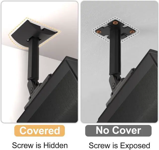 Alt view image 5 of 7 - Black Wall Mount Bracket for UB-20 Compatible with Bose Cube Speakers Lifestyle 6 10 15 18 28 12 (Black)