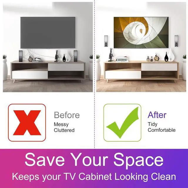 Alt view image 3 of 7 - Pair Steel Black Wall Mount Brackets Replacement Compatible with Bose OmniJewel Lifestyle 650 Home Entertainment System and Bose Surround Speakers 700