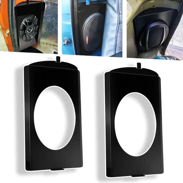 Main image of Speaker Bracket Behind The Seat, Behind Seat Speaker Brackets 6x9 Fit for Chevy 1973-1987 GMC C10 Squarebody 6x9 Speakers Black