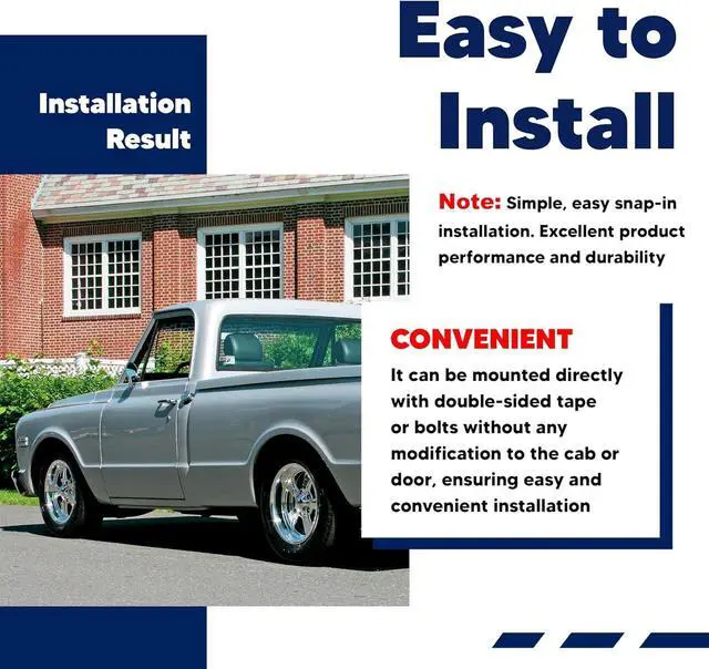 Alt view image 5 of 7 - Speaker Bracket Behind The Seat, Behind Seat Speaker Brackets 6x9 Fit for Chevy 1973-1987 GMC C10 Squarebody 6x9 Speakers Black