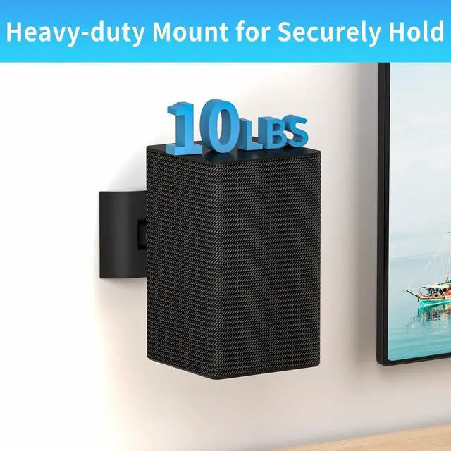 Alt view image 5 of 6 - notiela Speaker Wall Mount for Samsung SWA-9200S SWA-9100S SWA-9000S SWA-8500S, Tilt and Swivel Adjustable Ceiling Speaker Mount Bracket for Samsung 9100S 9000S 8500S, 2 Pack