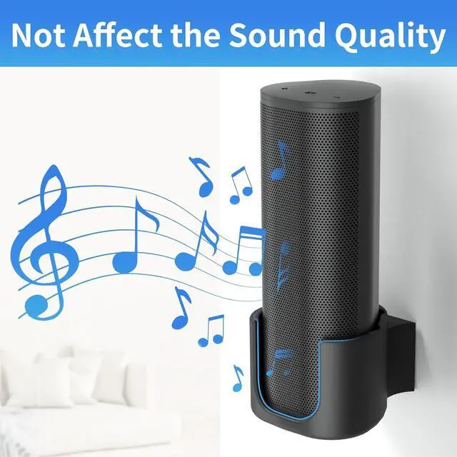 Alt view image 4 of 7 - Sturdy Speaker Wall Mount for Sonos Roam/Roam SL Mount,Speaker Mount for Sonos Roam, Roam SL Wall Mount Bracket Easy to Install Mounting Bracket,Black
