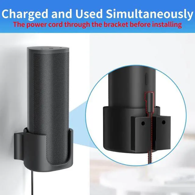 Alt view image 3 of 7 - Sturdy Speaker Wall Mount for Sonos Roam/Roam SL Mount,Speaker Mount for Sonos Roam, Roam SL Wall Mount Bracket Easy to Install Mounting Bracket,Black