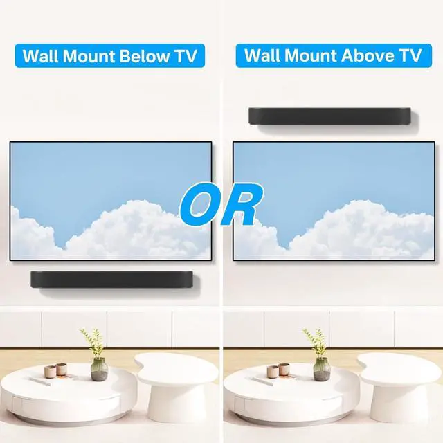Alt view image 7 of 7 - notiela Soundbar Mount for Sonos Beam Wall Mount Black - Heavy Duty Wall Bracket Mount for Sonos Beam Gen 1 & Gen 2 Mounting Bracket for Space Saving
