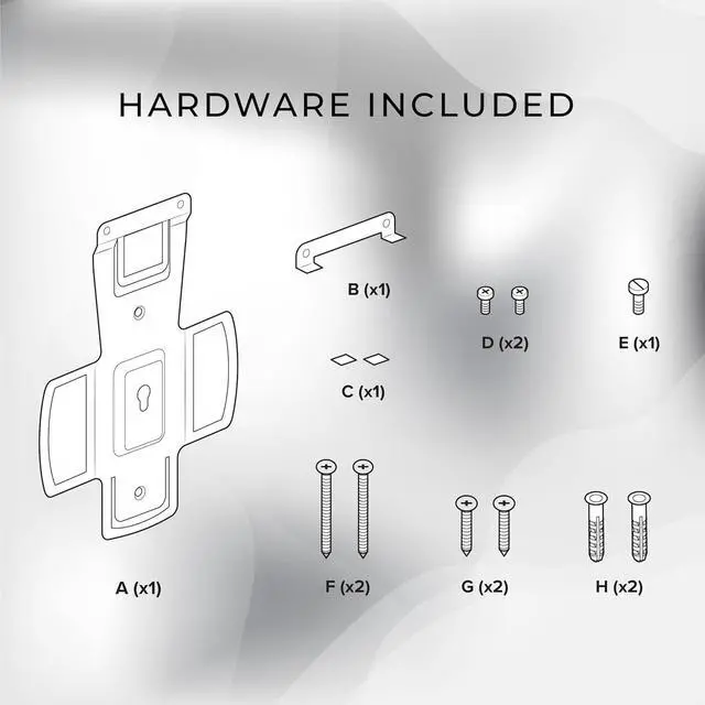 Alt view image 4 of 7 - HumanCentric Wall Mount Compatible with Sonos Amp Speaker, Mounting Bracket for Wireless Amplifier, Mount in Any Direction on Wall Under TV, Floating Style, Hidden Design, Hardware Included