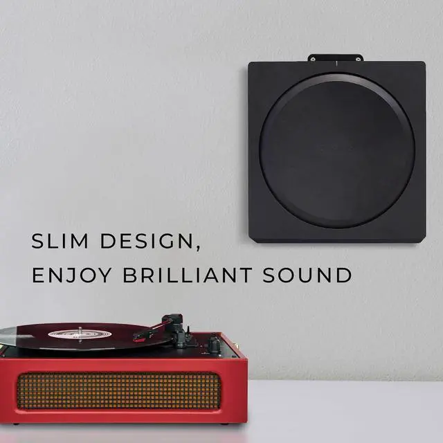 Alt view image 6 of 7 - HumanCentric Wall Mount Compatible with Sonos Amp Speaker, Mounting Bracket for Wireless Amplifier, Mount in Any Direction on Wall Under TV, Floating Style, Hidden Design, Hardware Included