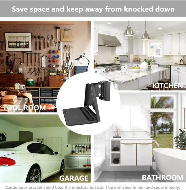 Alt view image 6 of 6 - Wall Mount Bracket for Sonos Era 300 Speaker (Swivel and Tilt,Sturdy Metal,Enduring Paint Finish,Easy to intall,Compatible with Sonos Era 300,Single pc,Black)