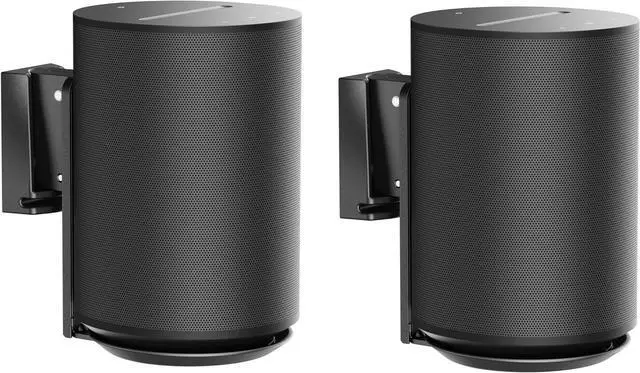 Main image of ynVISION.DESIGN Adjustable Wall Mount Compatible with Sonos ERA 100 Speaker - Black 2 Pack (Black, 1 Box of 2 Mounts)