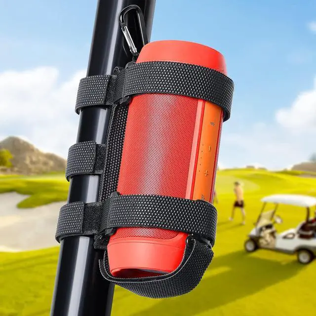 Main image of GOFORWILD Portable Speaker Mount, Waterproof Speaker Strap for Bluetooth Wireless Speakers, Compatible with Golf Cart Railing/Bike/Moto/Boat/ATV,Black