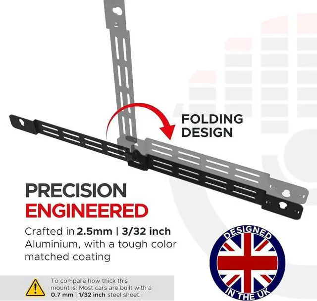 Alt view image 7 of 7 - Sound Bass Arc Wall Mount Bracket, Black, Compatible with Sonos Arc and Arc Ultra, Adjustable Depth, All Hardware Included, Designed in The UK