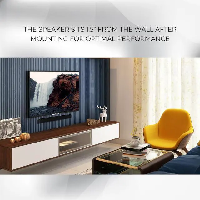 Alt view image 6 of 7 - HumanCentric Soundbar Wall Mount for Sonos Beam Speaker - Black