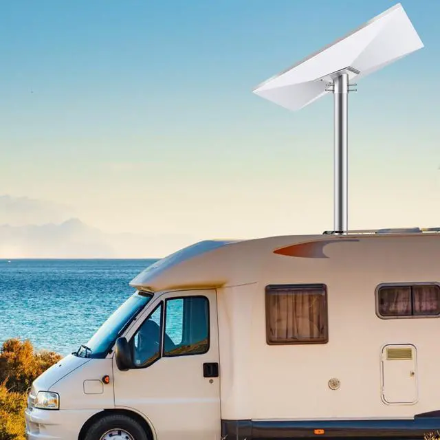 Alt view image 6 of 7 - Heavy Duty Starlink Gen 3 Pipe Adapter, Starlink V4 Pole Adapter Mount,Star Link Gen3 Mount,Star Link Gen 3 Pole Mounting Kit, Adjustable Mounting Kits for StarLink Roof, Wall, RV Installation