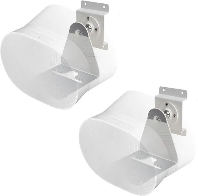 Main image of shinar Metal Wall Mount Compatible with Sonos Era 300 Swivels up to 360° / Tilts -70° / +70° Rotation Without Adjusting Screws Max. 12 kg (2-Pack, White)
