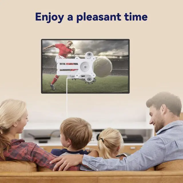 Alt view image 7 of 7 - Mount for Echo Show 15 (1st, 2nd Gen) and Echo Show 21, Adjustable Echo Show 15 Wall Mount Bracket, Swivel Horizontal or Vertical, Extension Wall Mount Stand, by WAWXH1314