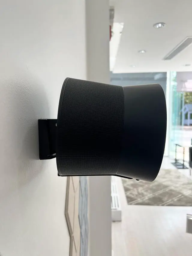 Alt view image 5 of 6 - ynVISION.DESIGN Wall Mount Compatible with Sonos Era 300 Speakers - Pair - Tilt 18°/Swivel ±21° - Cable Management - Concrete/Brick/Wood Stud Mounting Hardware Included - Easy Assembly - Black