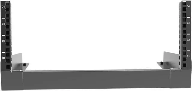 Alt view image 2 of 5 - JINGCHENGMEI 4U Desktop Network Rack 19 inches Small Open Frame Rack 2 Post Free-Standing Tabletop Rack for Server, Patch Panel, Data, AV, IT,Studio or Networking Equipments (4U)