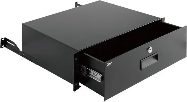 Main image of Tecmojo 3U Rack Drawer,Rack Mount Drawer for 19in Network Equipment/Server/AV Rack or Cabinet Enclosure,Sliding and Lockable Server Rack Drawer - Load-Bearing 44lb (20kg),with Cable Management Holes