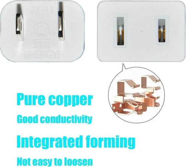 Alt view image 3 of 7 - White Extension Cord 15 Feet Long Extension Cord 2 Prong for Indoor/Outdoor Use with Single Plug Ideal for Holiday Lights, Lamps,Household Appliance ETL Listed(2 Pack)