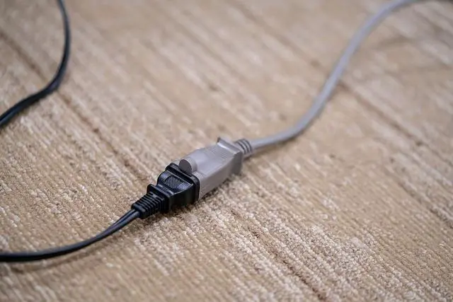 Alt view image 4 of 7 - Woods Light Duty Extension Cord - 16 Gauge 2 Prong SVT - Flexible Vinyl Jacket to Prevent Tangles - Ideal for Indoor Use with Vacuums, Printers & Small Appliances - Gray Cord - 20 Feet