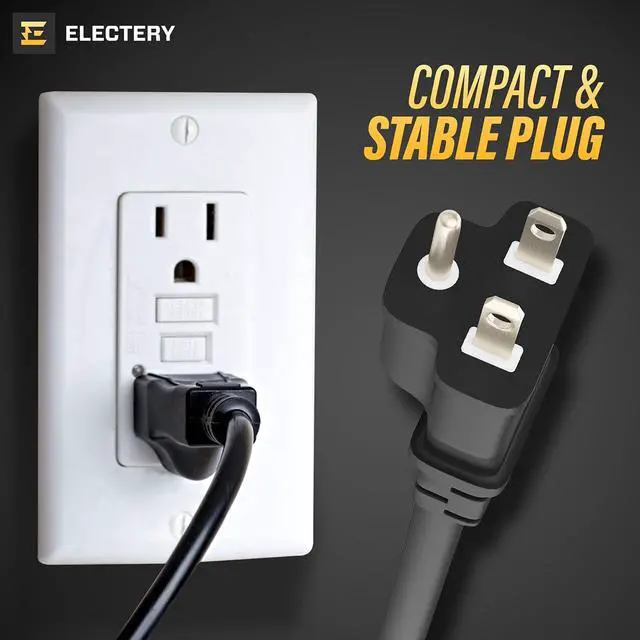 Alt view image 6 of 7 - Extension Cord Outdoor Multiple Plugs - 20 Ft Black Extension Outdoor Power Strip, 16/3 SJTW Waterproof Power Cable Indoor/Outdoor Multi Plug Outlet, ETL Listed