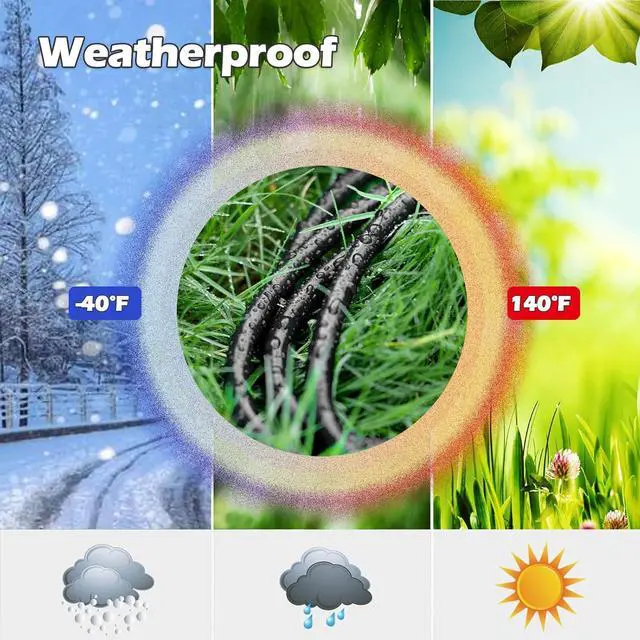 Alt view image 4 of 6 - Extension Cord Outdoor & Indoor 6 ft Black Heavy Duty Extension Cords,12 Gauge 3 Prong SJTW 15AMP 1875W UL Listed Electric Cord, Waterproof Short Power Cable for Multiple Devices & Scenes