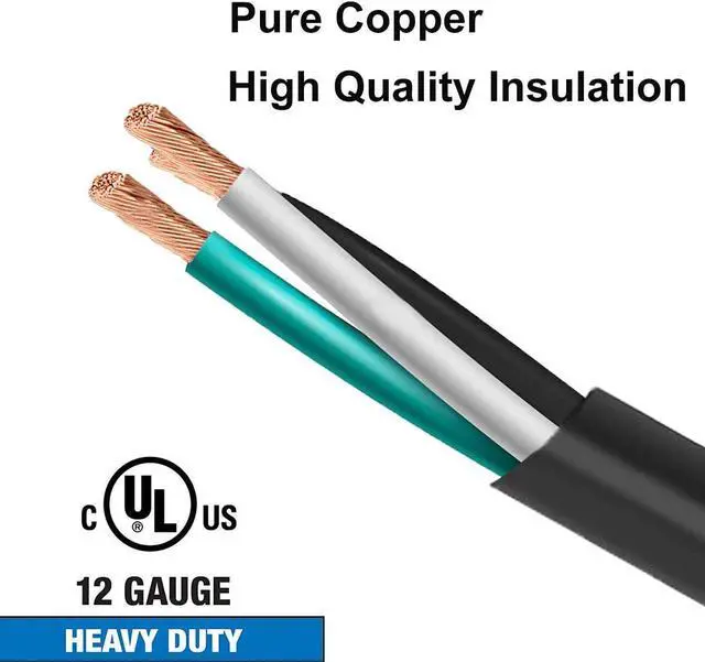 Alt view image 3 of 7 - 10FT 12 Gauge Heavy Duty Durable NEMA 6-20P/NEMA 6-15/20R T-Blade Cord with LED Indicator Indoor/Outdoor Extension Cords, 20 Amps 250Volts YODOTEK