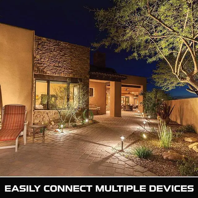 Alt view image 7 of 7 - Iron Forge Cable White 1 to 3 Outdoor Extension Cord Splitter 28 Ft (40 Ft Total Length) - 16 Gauge Power Cord, 3 Prong, 3 Outlets 16/3 SJTW