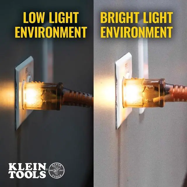 Alt view image 4 of 7 - Klein Tools EXC2515 12/3 SJEOW 25-Foot Extension Cord, LED Ends, Daytime Visibility, Flexible in Cold Weather, 99.9% Copper Wire, 15A, Indoor/Outdoor