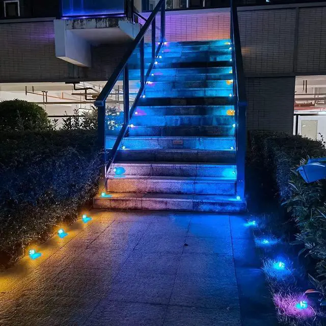 Alt view image 6 of 7 - Pack of 5, FVTLED 3m 9.84ft 4Pin Extension Cable Wire with Male and Female Connectors at Both Ends Only for FVTLED RGB Multi-Color LED Deck Light