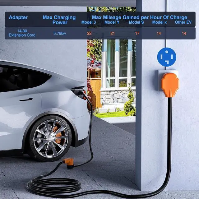 Alt view image 5 of 7 - Nilight 50FT EV Dryer Extension Cord 4 Prong 30 Amp NEMA 14-30P 14-30R Old Cable Heavy Duty 10 Gauge Pure Copper Wire UL Listed 125/250V for Level 2 Using