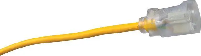 Alt view image 3 of 7 - Southwire Polar Solar Extension Cord - Cold Weather Flexibility & Rugged Durability - SJEOOW Jacket - UL Listed - Oil & Chemical Resistant - 14/3 Gauge - 100 Foot - Yellow Outdoor Cord