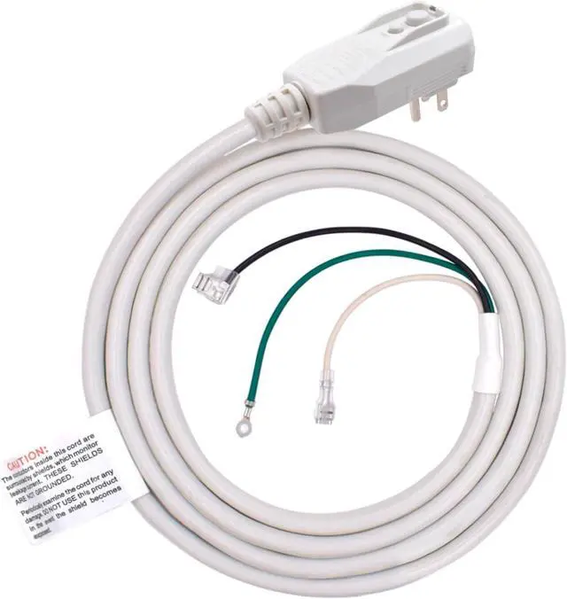 Main image of ELEGRP 0651510LY L15515 L22515 18AWG LCDI Power Cord Plug for A/C Air Conditioner, E250451 UL Certified, 7.5FT Leakage Current Detection Interrupter Replacement, 120V 10A 1200W 60Hz NEMA 5-15P, 1 Pack