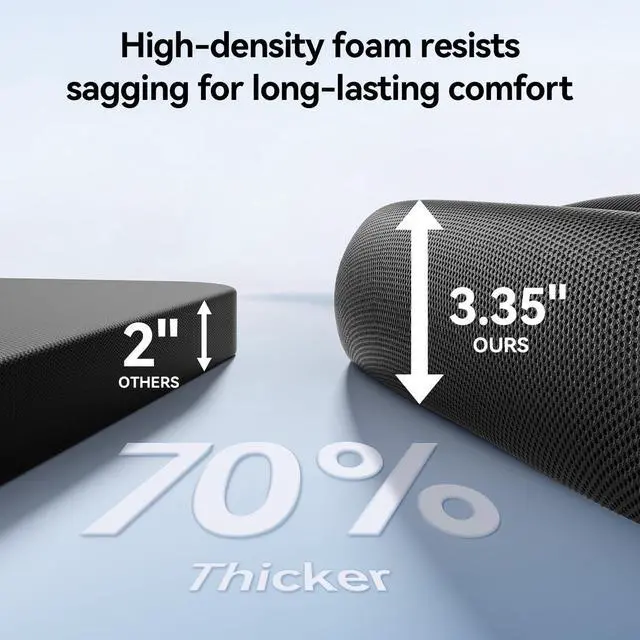 Alt view image 4 of 7 - SIHOO M18 Ergonomic Office Chair for Big and Tall People Adjustable Headrest with 2D Armrest Lumbar Support and PU Wheels Swivel Tilt Function Black