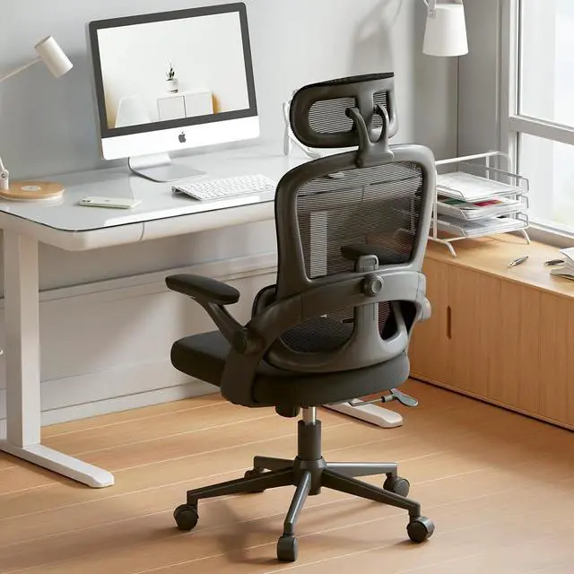 Alt view image 2 of 7 - SIHOO Ergonomic Office Chair, Office Chair with Up&Down Lumbar, High Back Home Desk Chair with 3D Armrests, Computer Chair with Adjustable 2D Headrest, Tilt Function Black