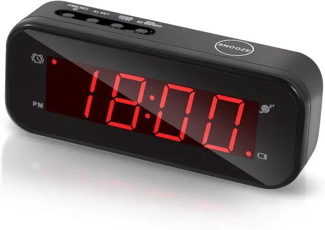 Main image of Small Digital Clock Battery Operated, LED Travel Alarm Clock Battery Powered with Snooze, Cordless, Brightness Adjustable, 12/24Hr, Easy to Use