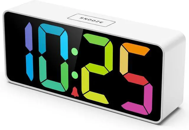 Main image of 7.5 Inches Large Digital Alarm Clock for Seniors & Kids, 0-100% Dimmable Display, USB Charging Port, Adjustable Volume, Easy Operation, Snooze, Outlet Powered for Bedroom