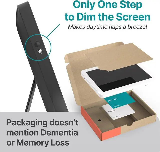 Alt view image 7 of 7 - Robin Clock 2024 with Day and Date for Elderly, Clocks for Seniors, Dementia Clock, Digital Calendar Clock Elderly, Bedside Clocks Seniors, Alzheimers Products, Dementia Clocks Extra Large, White