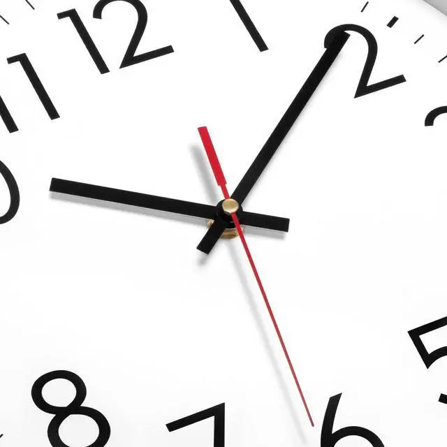 Alt view image 5 of 7 - Lumuasky 4 Pack Black Wall Clock,12 Inch Silent Battery Operated Non Ticking Quartz Round Analog Classic Clock Modern Design for Home Office Classroom School Living Room Bedroom