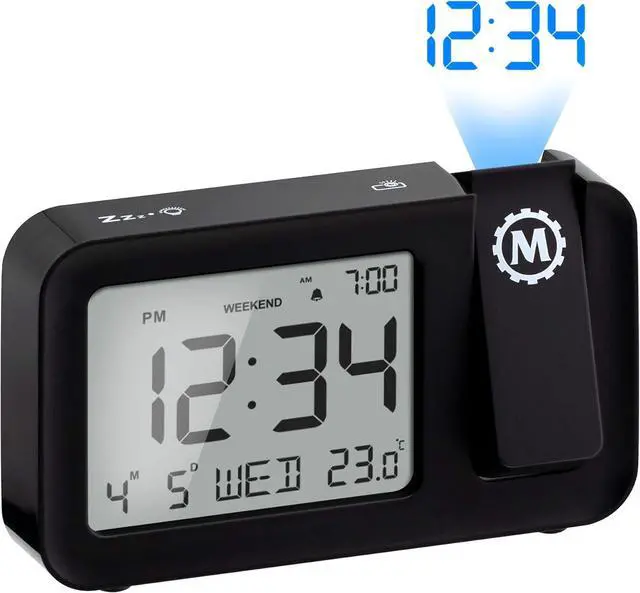 Alt view image 2 of 7 - MARATHON Projection Clock with Large Display and Backlight