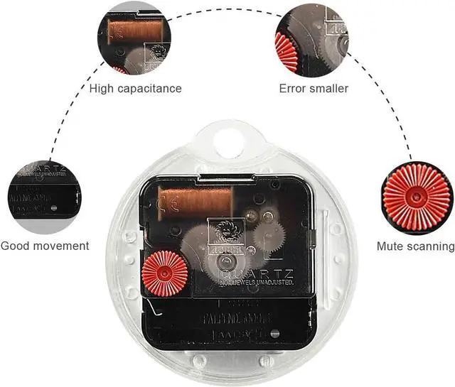 Alt view image 5 of 6 - ALAZA Modern White Spiral Wall Clock Battery Operated Silent Non Ticking Clocks for Living Room Decor 12 Inch / 9.5 Inch