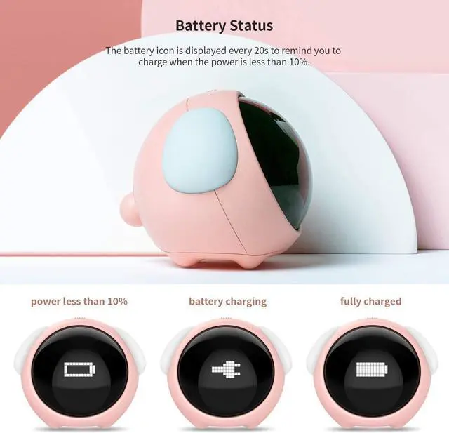 Alt view image 7 of 7 - Kids Alarm Clock, Dual Alarm Setting, Adjustable Brightness Night Light, Voice-Activated,Temperature Detection, Wake-up Alarm Clock, Toy and Gift for Toddler, Children, Students, Boys&Girls