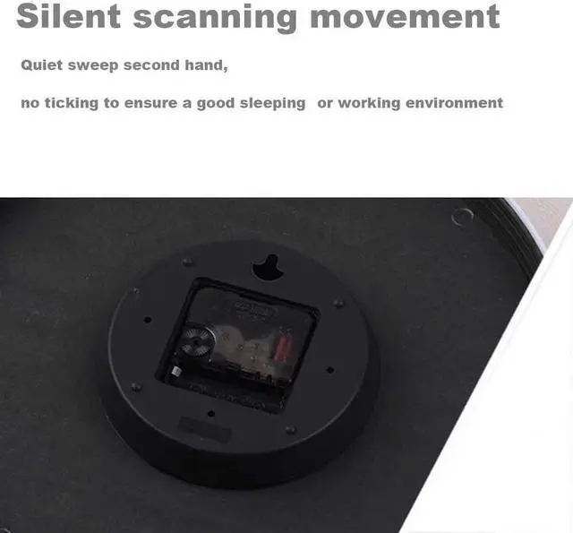 Alt view image 4 of 6 - Large Digital Wall Clock 12 Inch Simple Silent Wall Clocks Decorative Clock for Bathroom, Living Room, Kitchen, Classroom, Office Easy to Read - Blue