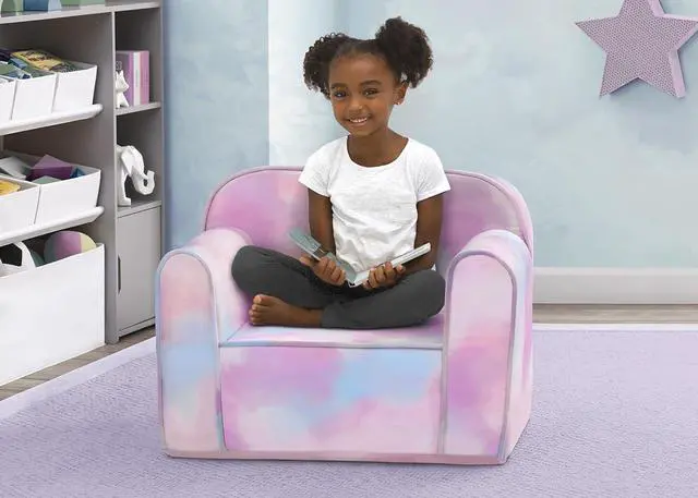 Alt view image 2 of 6 - Delta Children Cozee Chair for Kids for Ages 18 Months and Up, Tie Dye