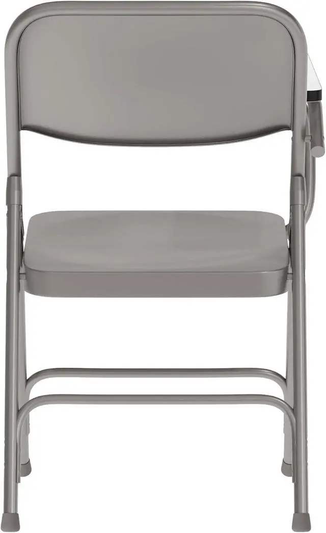Alt view image 6 of 7 - Flash Furniture Rutherford Steel Folding Chair with Right Handed Tablet Arm, Commercial Foldable Conference Room Tablet Arm Chair, Set of 2, Gray