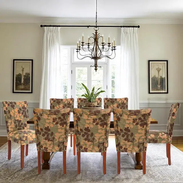 Alt view image 2 of 7 - Homepop Home Decor | K1136-F975 | Classic Upholstered Parsons Dining Chair | Single Accent Dining Chair, Brown Woven