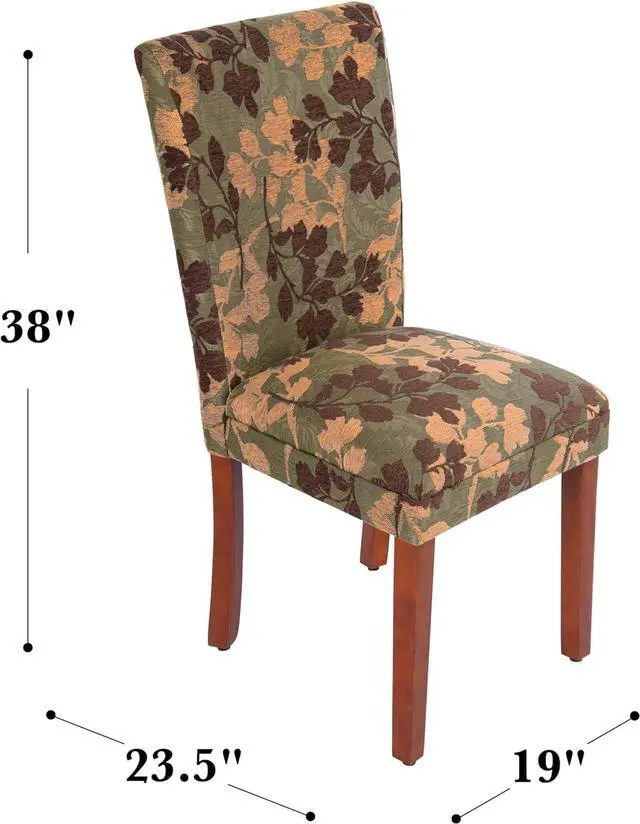 Alt view image 3 of 7 - Homepop Home Decor | K1136-F975 | Classic Upholstered Parsons Dining Chair | Single Accent Dining Chair, Brown Woven