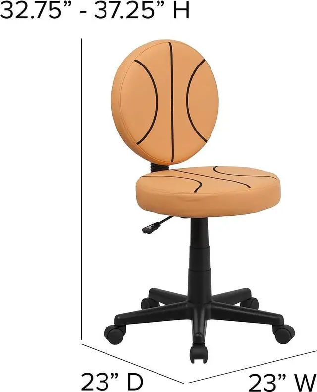 Alt view image 2 of 5 - Flash Furniture Brandon Basketball Swivel Task Office Chair