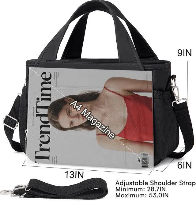 Alt view image 7 of 7 - Artelaris Insulated Lunch Bag for Women,Leak-Proof Cooler Lunch Box, Cooling Tote for Adult,with 7 Pockets,Adjustable Strap(15 Liters)