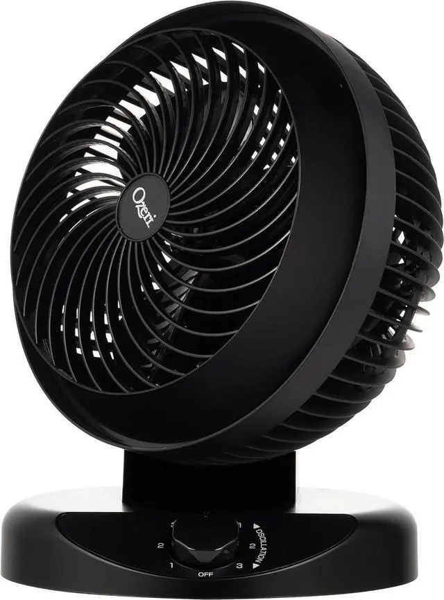 Alt view image 3 of 7 - Ozeri Brezza 360 10" Oscillating Table Fan, with Orbital Motion Technology
